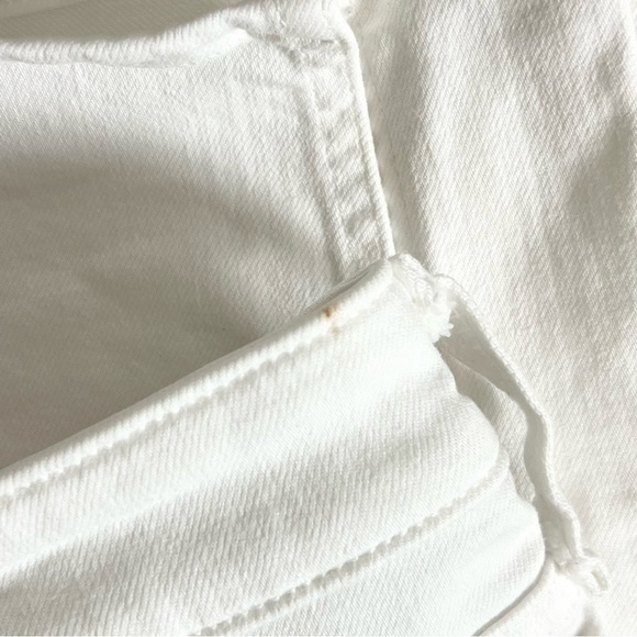 RAG & BONE High Waist Stretch Denim Ankle Slit Crop Straight Cigarette Jeans 31 - Picture 15 of 15